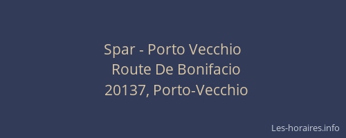 Spar - Porto Vecchio
