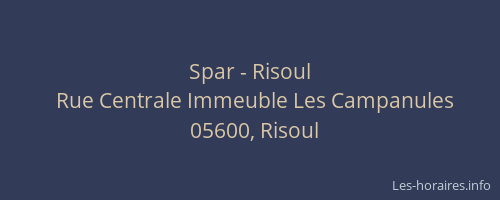 Spar - Risoul