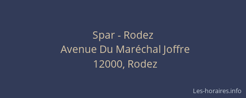 Spar - Rodez