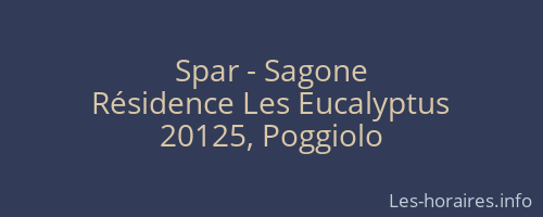 Spar - Sagone