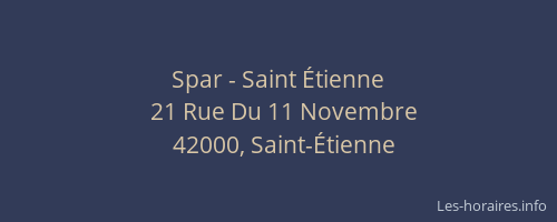 Spar - Saint Étienne