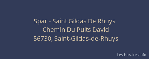 Spar - Saint Gildas De Rhuys