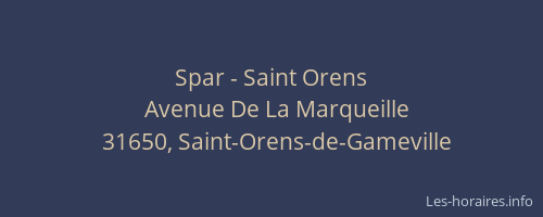 Spar - Saint Orens
