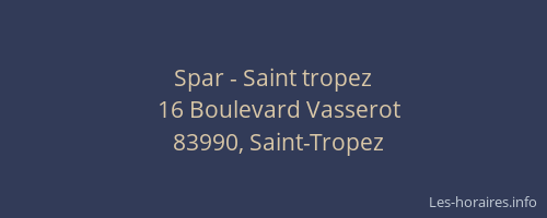 Spar - Saint tropez