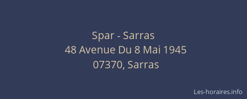 Spar - Sarras