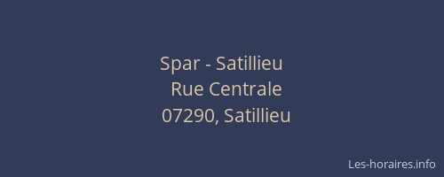Spar - Satillieu