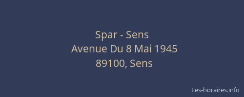 Spar - Sens
