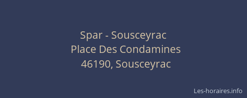 Spar - Sousceyrac