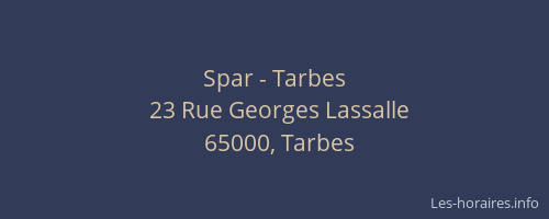 Spar - Tarbes
