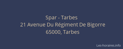 Spar - Tarbes