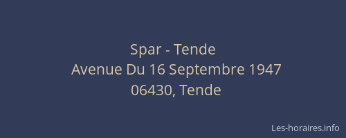 Spar - Tende