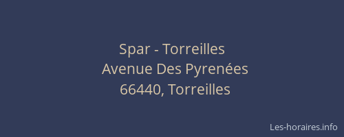 Spar - Torreilles