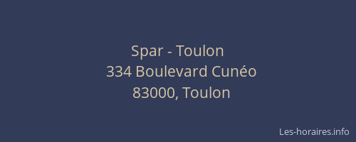 Spar - Toulon