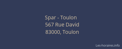 Spar - Toulon