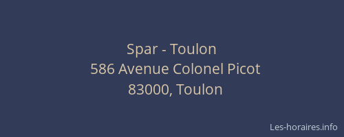 Spar - Toulon