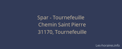 Spar - Tournefeuille