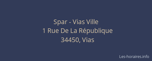 Spar - Vias Ville
