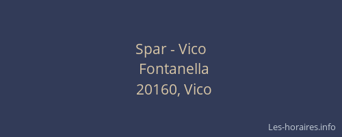 Spar - Vico