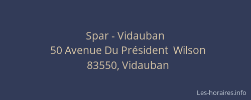Spar - Vidauban