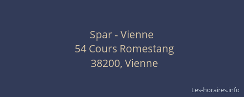 Spar - Vienne