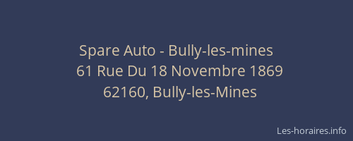 Spare Auto - Bully-les-mines