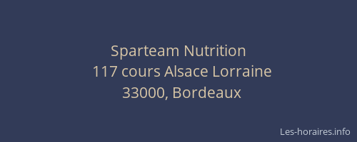 Sparteam Nutrition