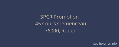 SPCR Promotion