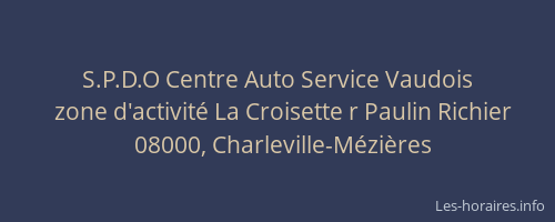 S.P.D.O Centre Auto Service Vaudois