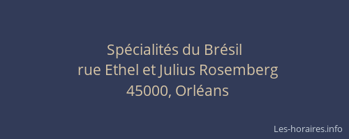 Spécialités du Brésil