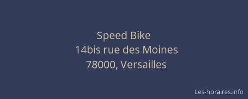 Speed Bike