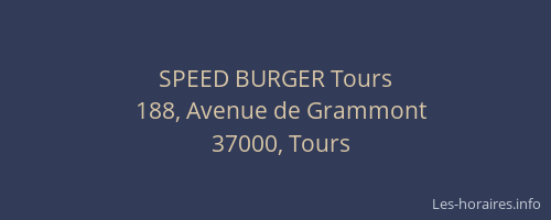 SPEED BURGER Tours