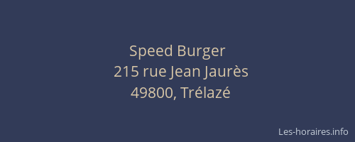 Speed Burger