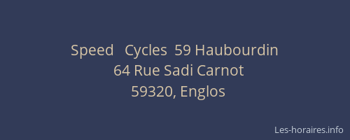 Speed   Cycles  59 Haubourdin