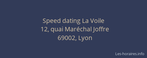 Speed dating La Voile
