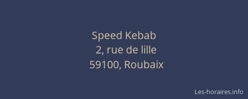 Speed Kebab