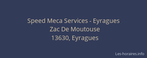 Speed Meca Services - Eyragues
