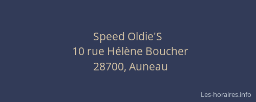 Speed Oldie'S