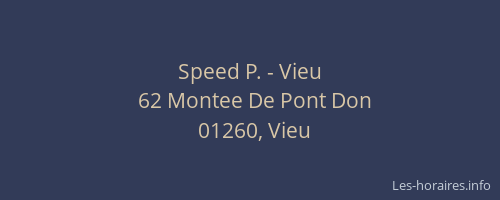 Speed P. - Vieu