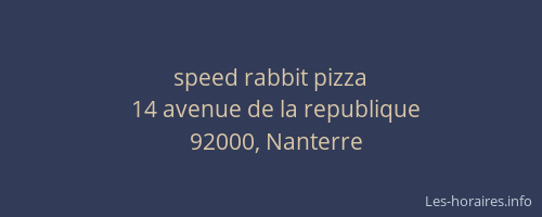 speed rabbit pizza