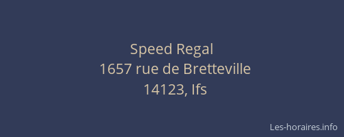 Speed Regal