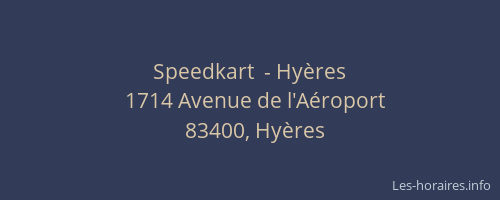 Speedkart  - Hyères