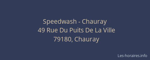 Speedwash - Chauray