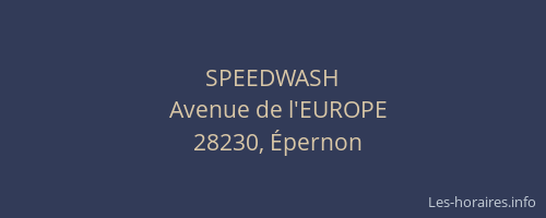 SPEEDWASH