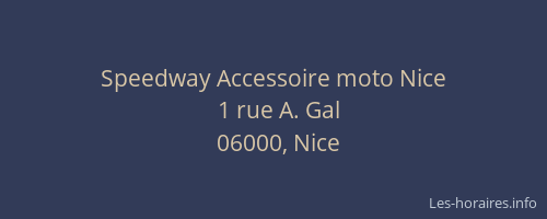 Speedway Accessoire moto Nice