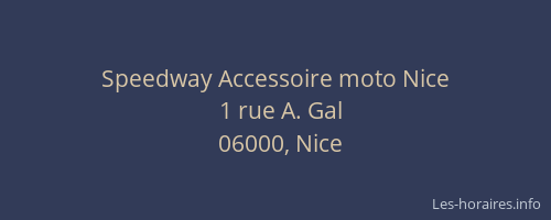 Speedway Accessoire moto Nice