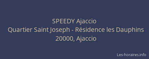 SPEEDY Ajaccio