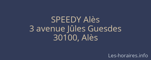 SPEEDY Alès