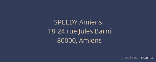 SPEEDY Amiens