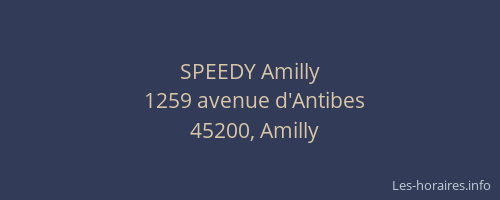 SPEEDY Amilly