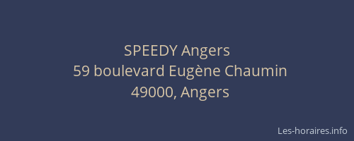 SPEEDY Angers